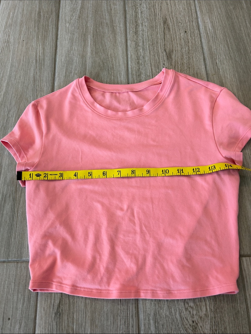 Alo Coral Pink Cropped Tee - Picture 5 of 5